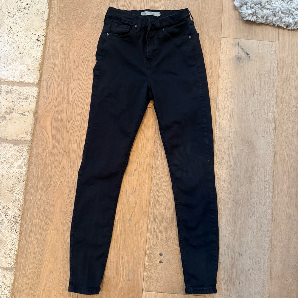 Topshop Jamie black skinny jeans